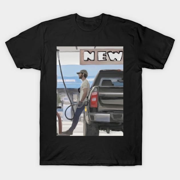 Getting Gas. T-Shirt by HappyRandomArt